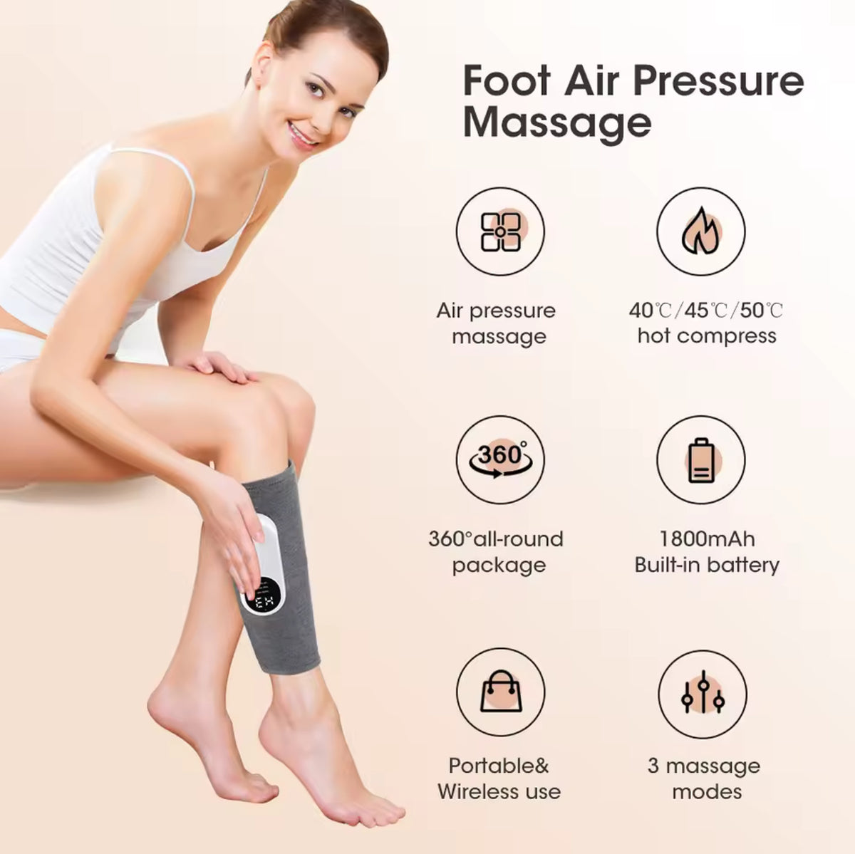 Cordless Heated Calf Massager