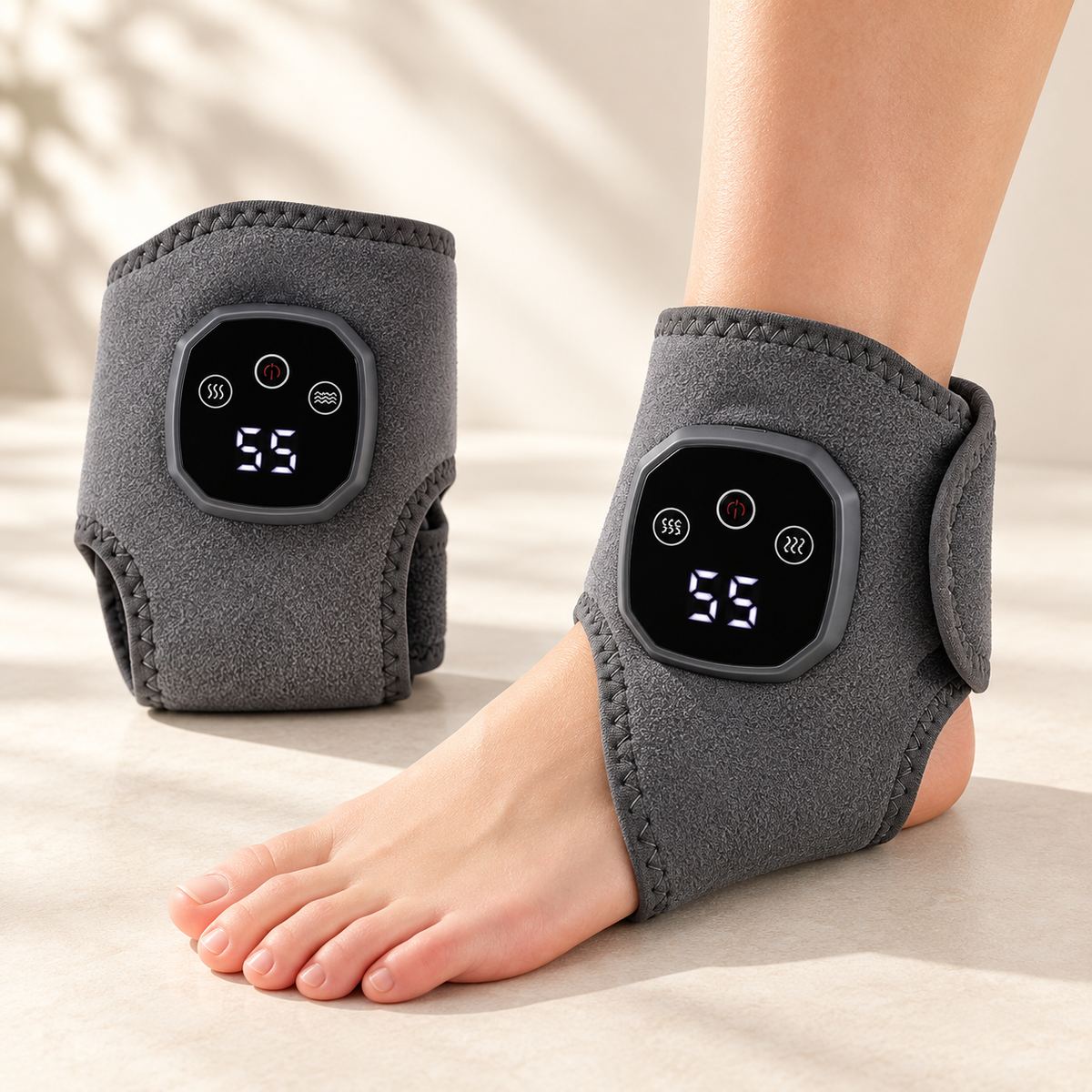 Cordless Heated Foot & Ankle Massager Wrap