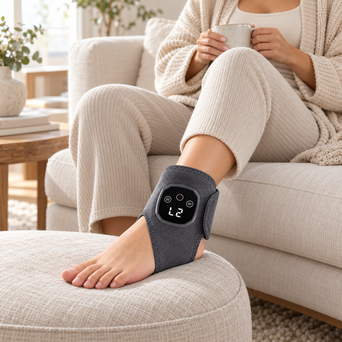 Cordless Heated Foot & Ankle Massager Wrap