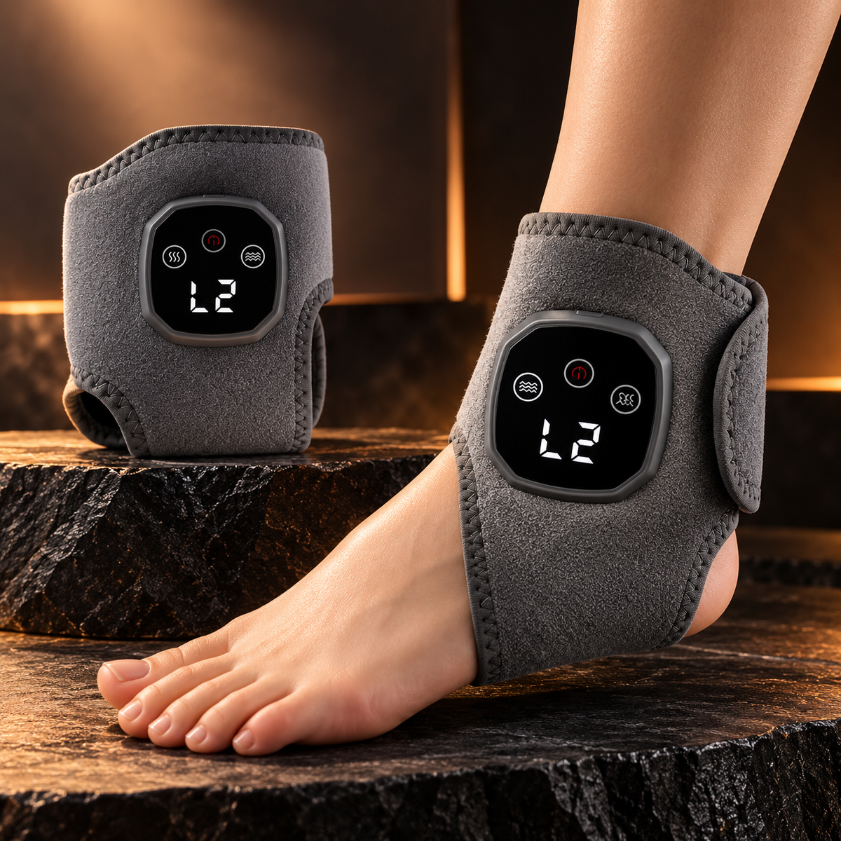 Cordless Heated Foot & Ankle Massager Wrap